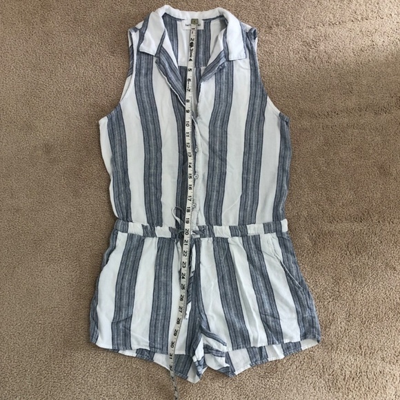Bella Dahl Striped Santorini Sleeveless Romper Size Medium - Picture 11 of 16